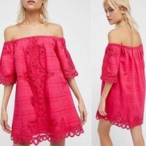 Free People Battenburg Off the Shoulder Dress